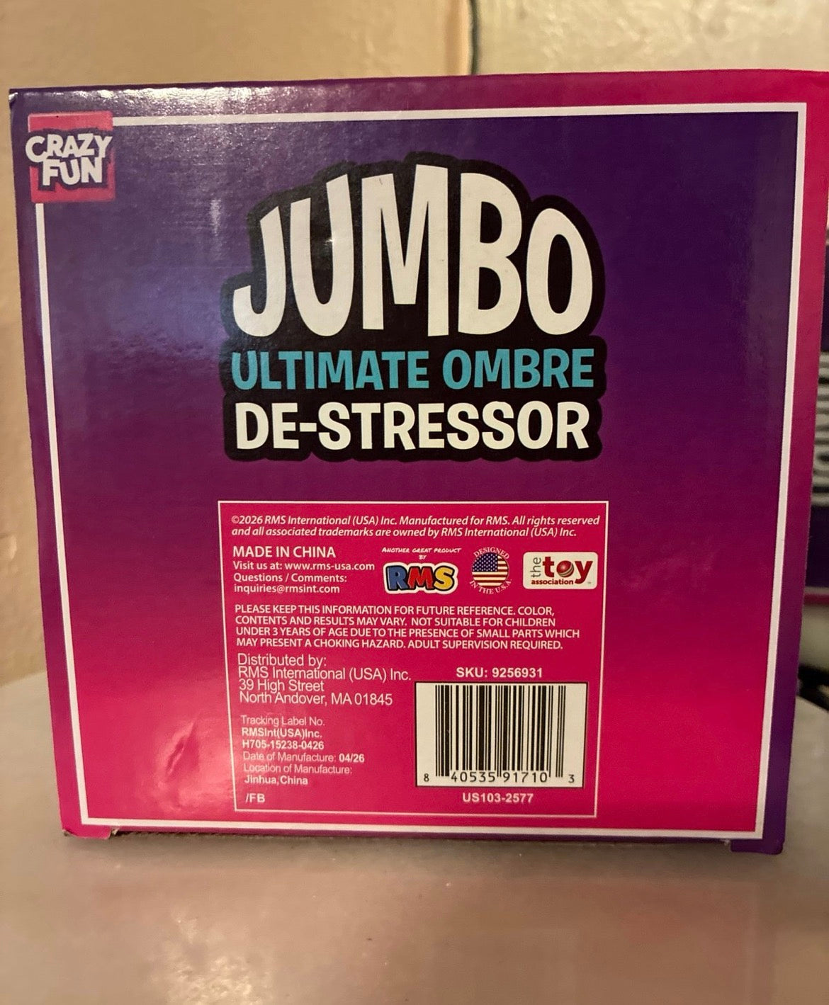 Jumbo Ultimate Ombré De-Stressor