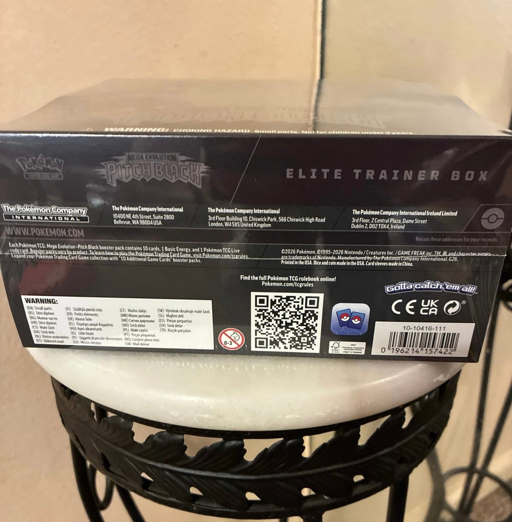 Pokemon Pitch Black Elite Trainer Trading Card Box