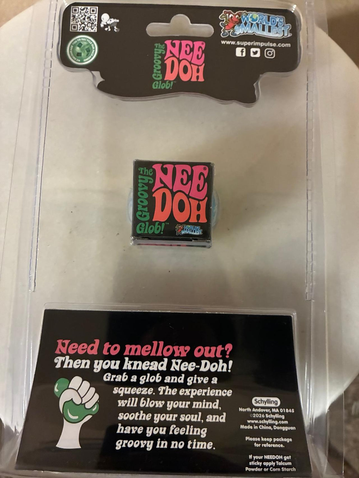 World's Smallest Nee Doh Fidget Toy
