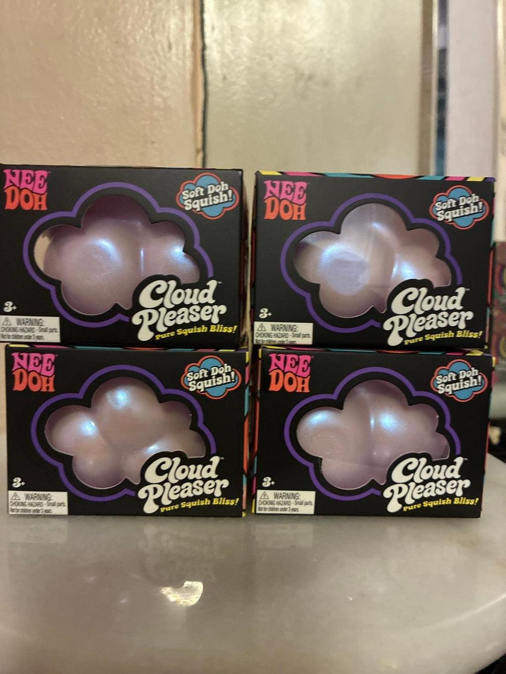Needoh Cloud Pleaser set of 4 (Pure Squish Bliss) 100% Authentic