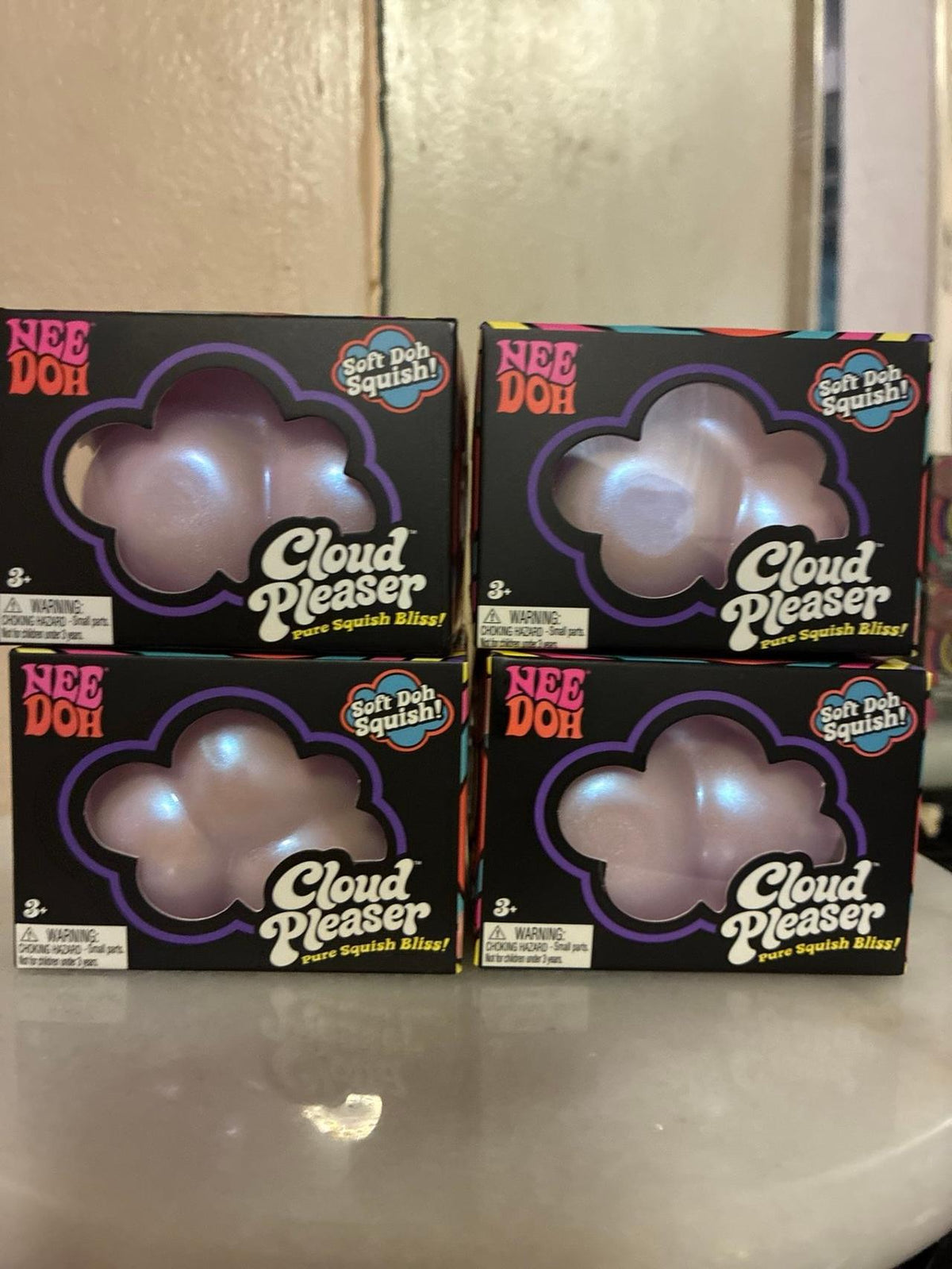 Needoh Cloud Pleaser set of 4 (Pure Squish Bliss) 100% Authentic