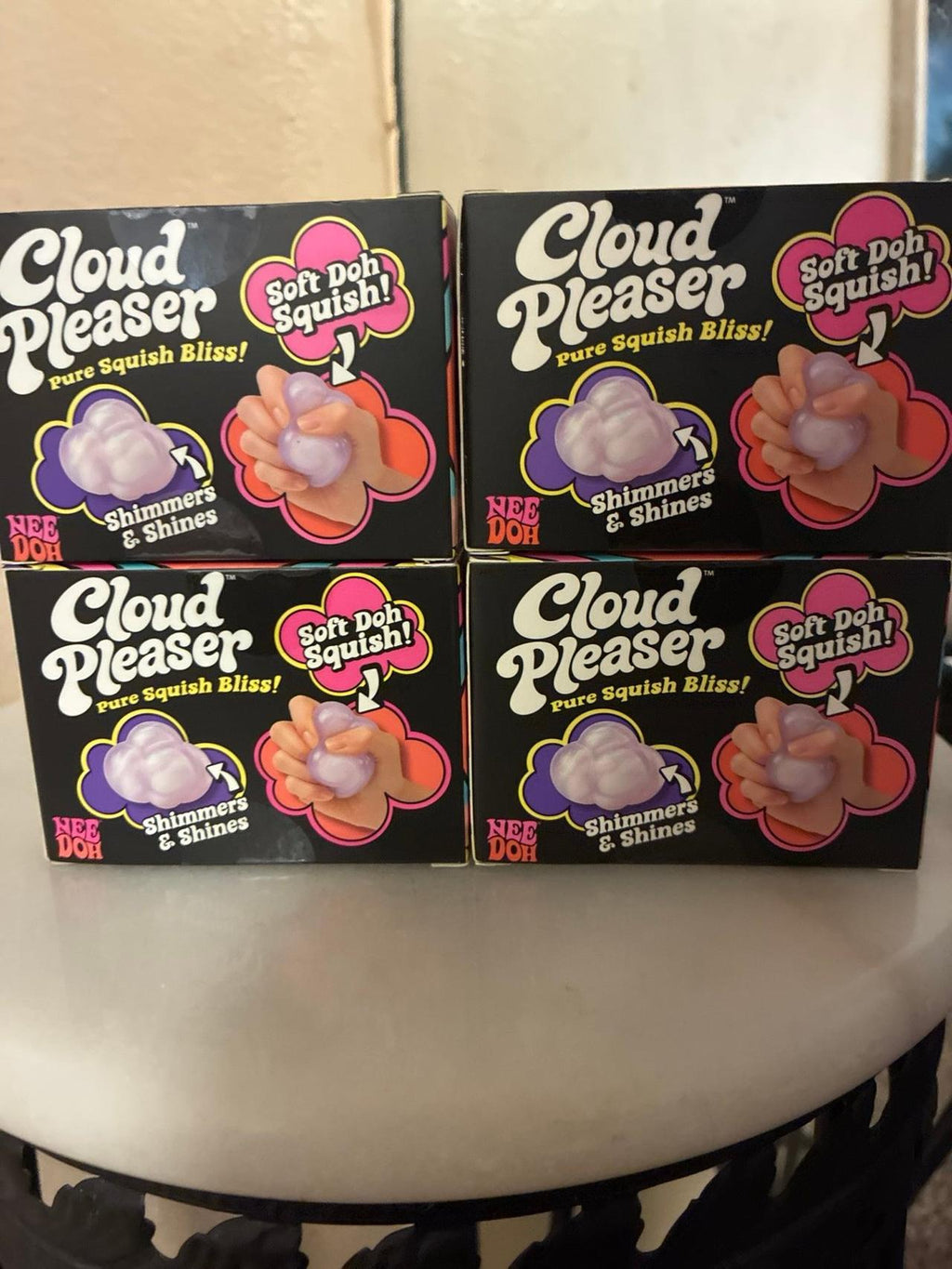 Needoh Cloud Pleaser set of 4 (Pure Squish Bliss) 100% Authentic