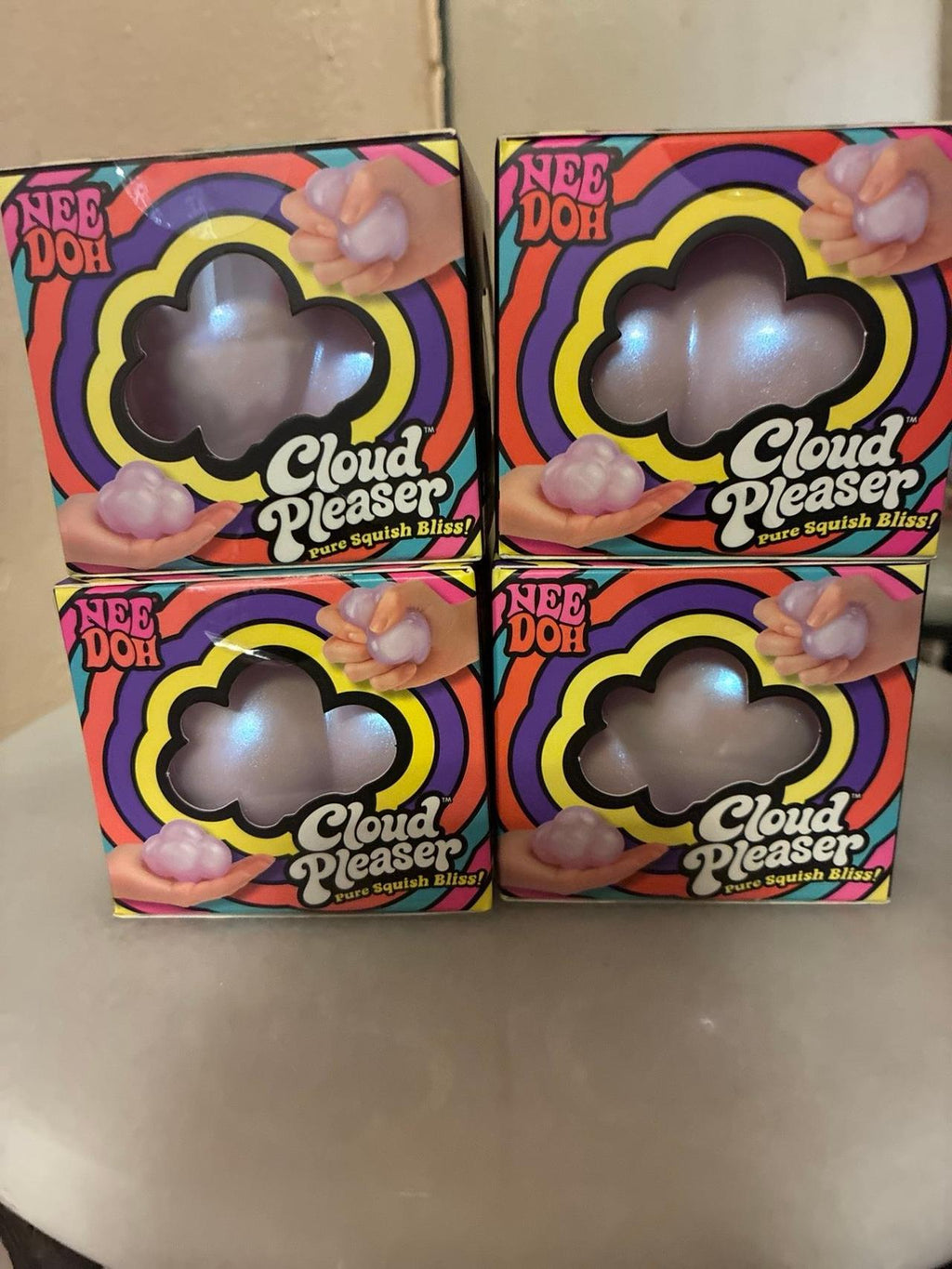 Needoh Cloud Pleaser set of 4 (Pure Squish Bliss) 100% Authentic
