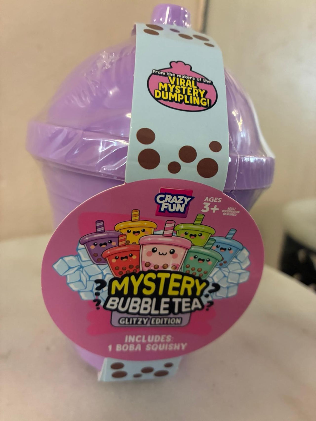 RMS Crazy Fun Mystery Bubble Tea Glitzy Edition Squishy