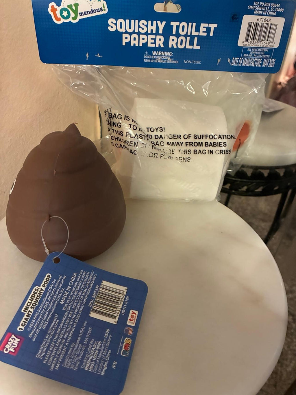 Giant Squishy Poop Toilet Paper Squishy Roll Novelty Toy