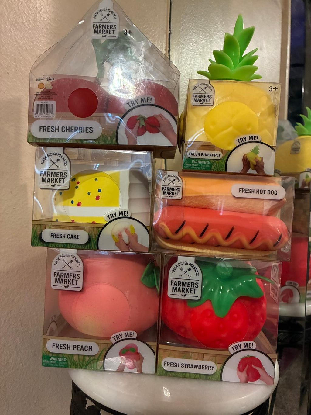 Farmers Market - Cherries, Hot Dog, Peach, Strawberry, Pineapple & Cake 6 count