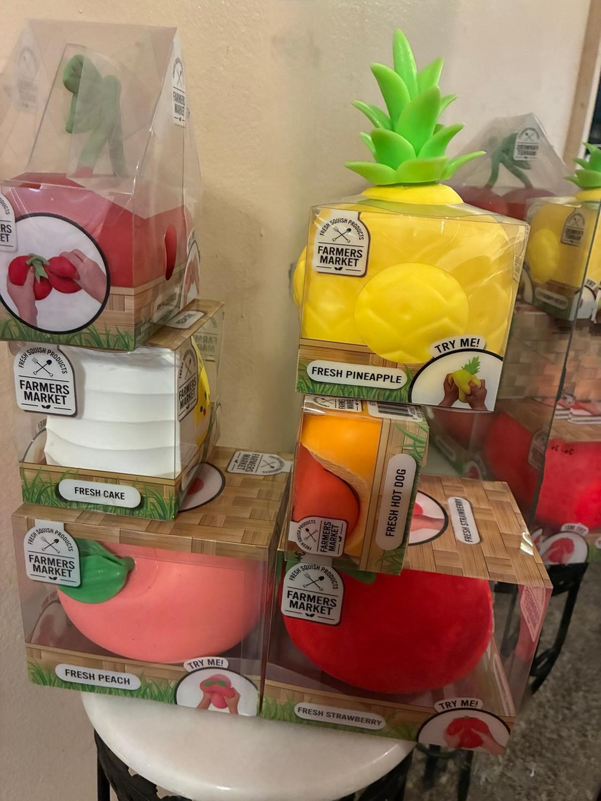 Farmers Market - Cherries, Hot Dog, Peach, Strawberry, Pineapple & Cake 6 count