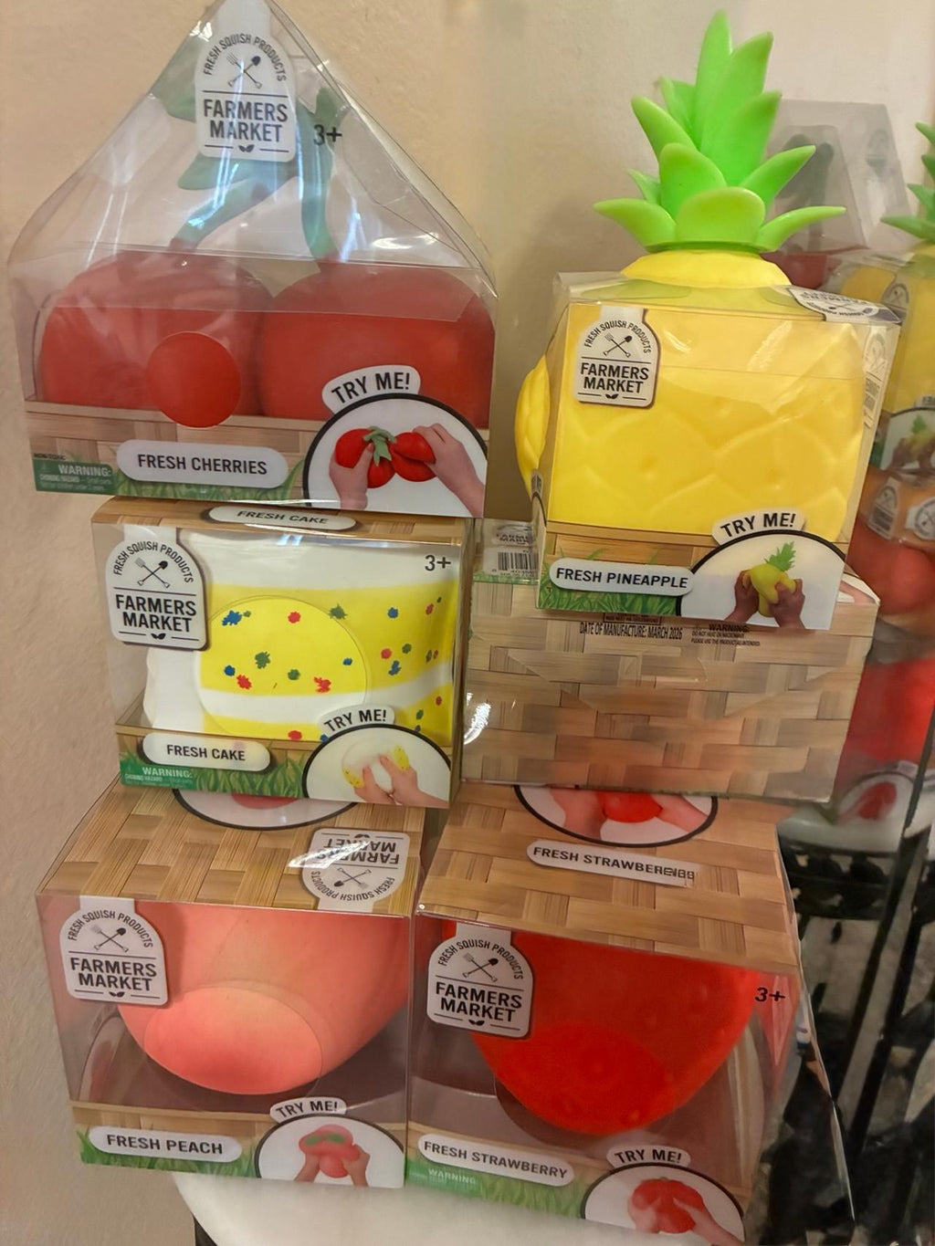 Farmers Market - Cherries, Hot Dog, Peach, Strawberry, Pineapple & Cake 6 count