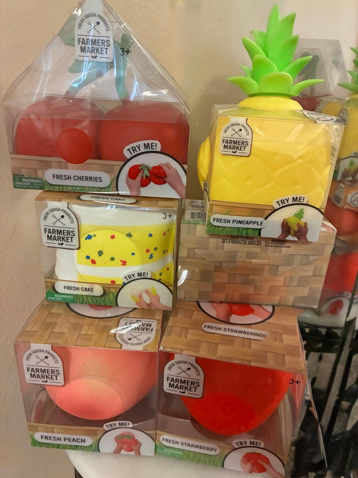 Farmers Market - Cherries, Hot Dog, Peach, Strawberry, Pineapple & Cake 6 count