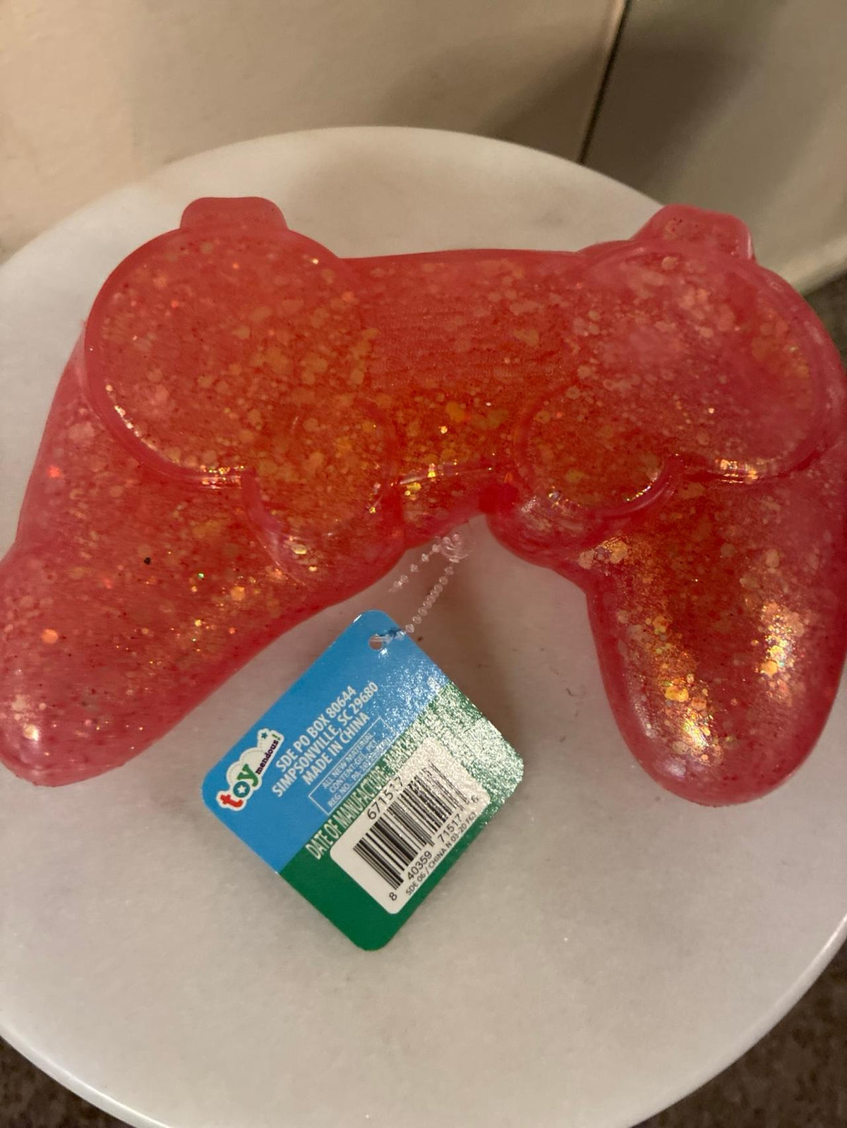 Squeeezy Glittery Fidget Toy Controller