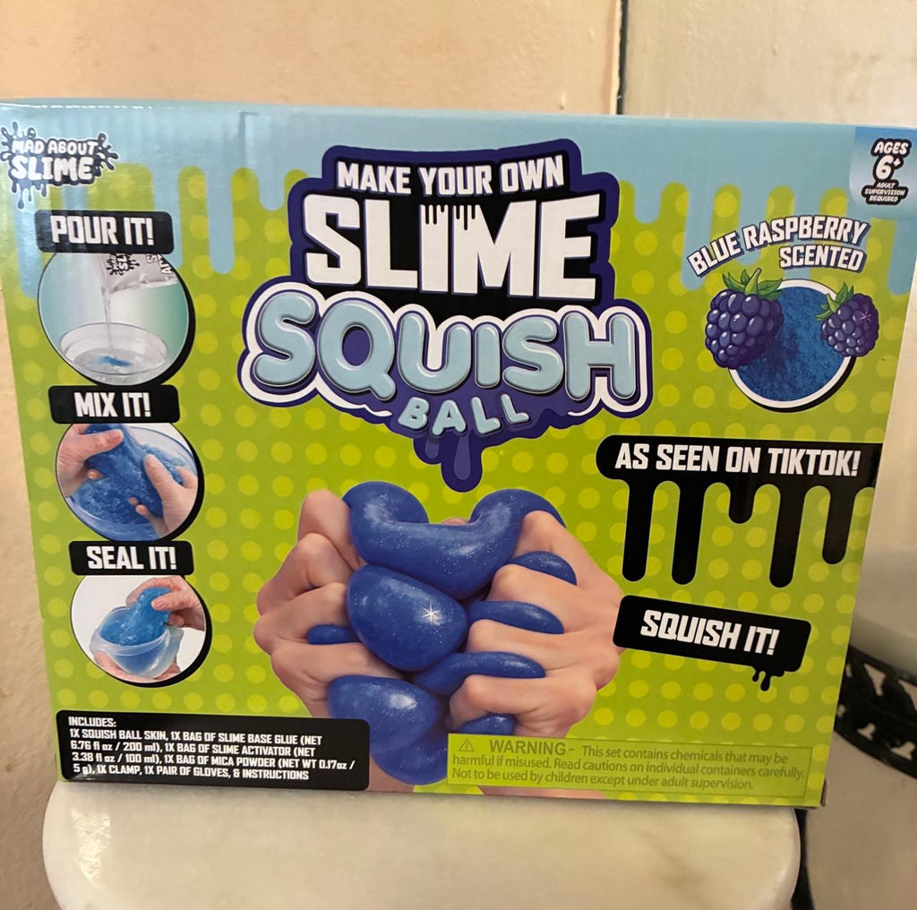RMS Make Your Own Slime Ball Kit - Blue Raspberry Scented