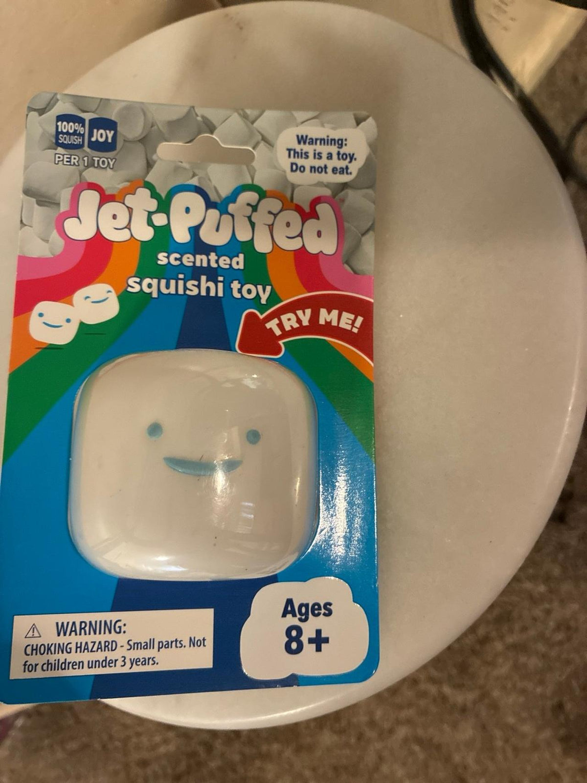 Jet puffed scented squishi toy