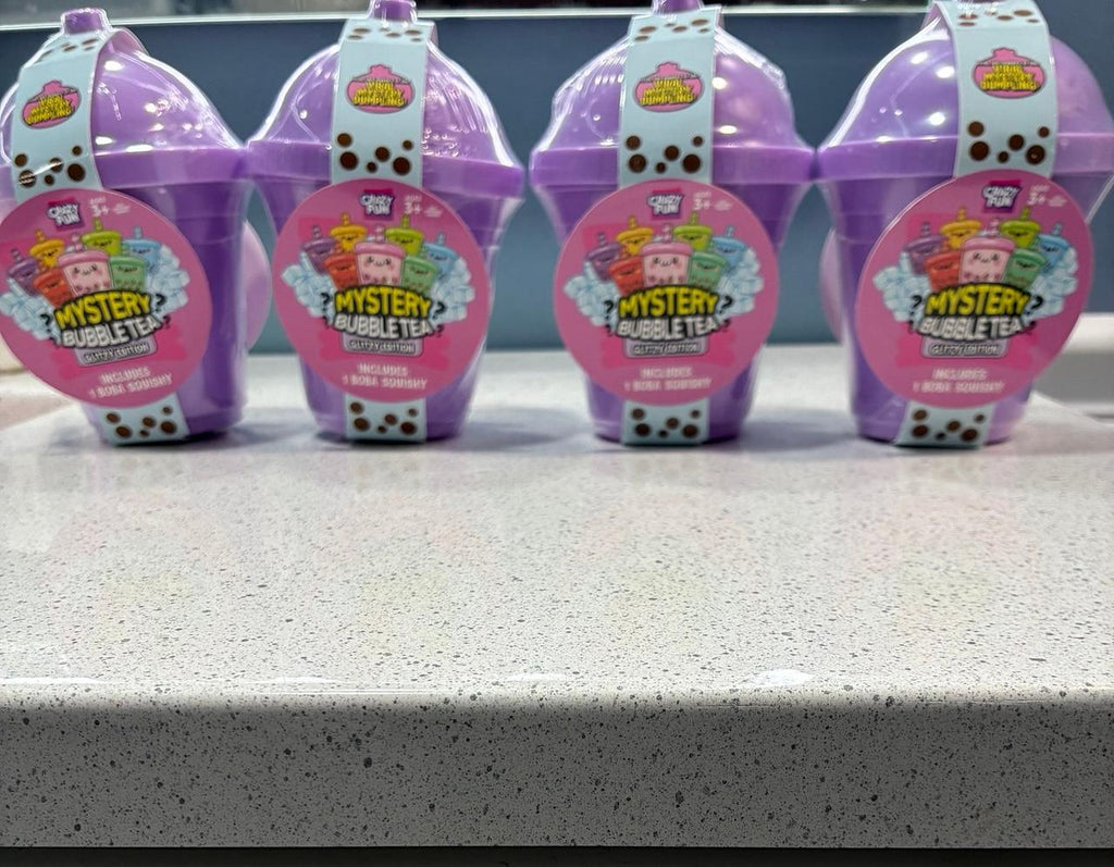 4 RMS Crazy Fun Mystery Bubble Tea Glitzy Edition Squishy Surprise Toys