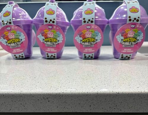 4 RMS Crazy Fun Mystery Bubble Tea Glitzy Edition Squishy Surprise Toys