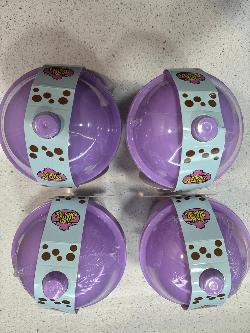 4 RMS Crazy Fun Mystery Bubble Tea Glitzy Edition Squishy Surprise Toys