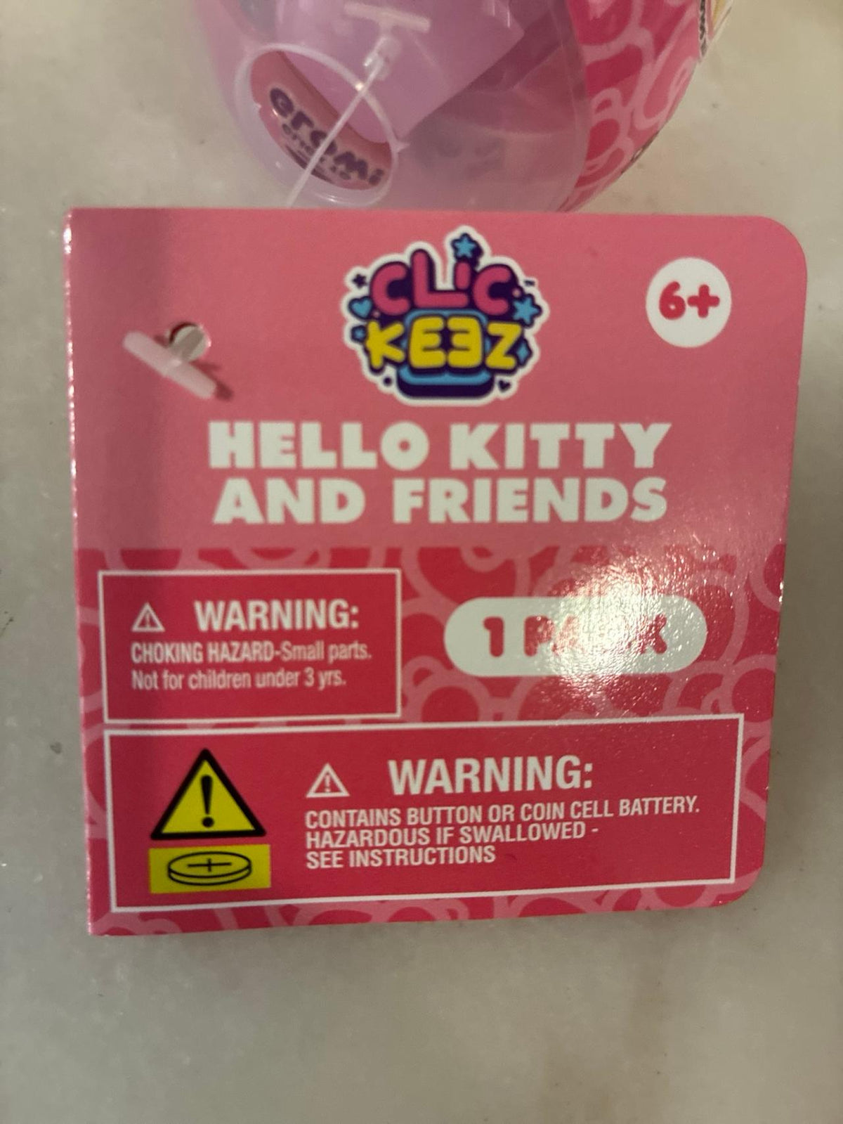 Hello Kitty and Friends Click to Glow Surprise Toy 1 Pack